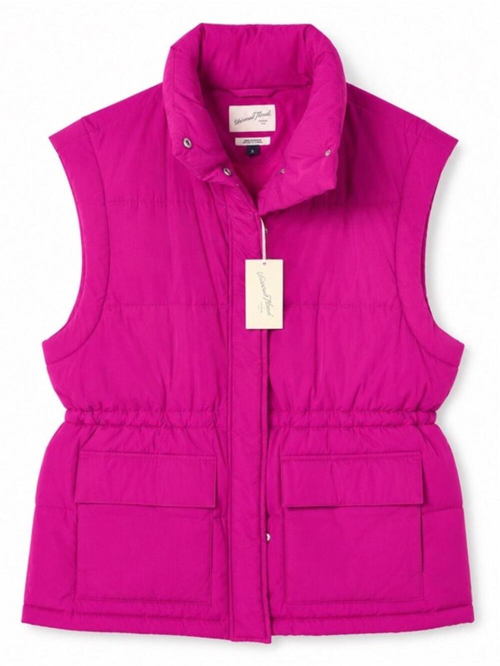 Universal Thread Women's Pink Quilted Puffer Vest  NWT Large